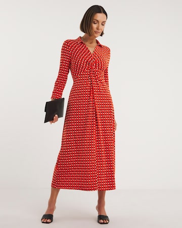 Printed Twist Dress