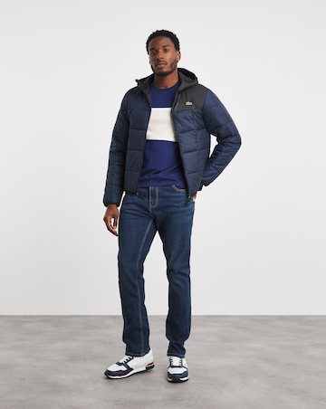Lacoste Colourblock Padded Hooded Jacket
