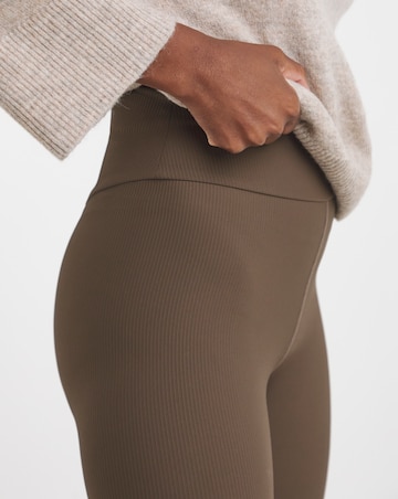 Mocha Luxe Ribbed Legging