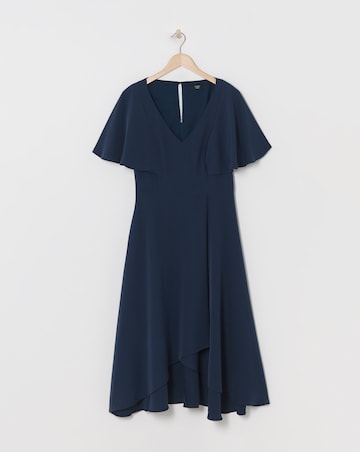 Joanna Hope Navy Angel Sleeve Dress