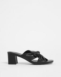 Joanna Hope Block Heel Twist Mule - Wide Fit (E)