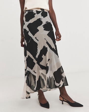 Religion Flowy Midi Skirt
