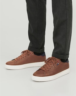 Jack &amp; Jones Bale PU Trainer - Tan