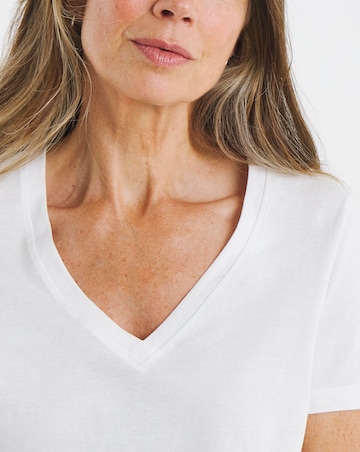 Pure Cotton 2 Pack V Neck T-Shirts