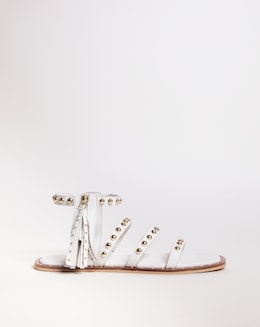 Leather Tassle Detail Sandal EEE Fit