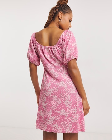Simply Be Ruched Front Waffle Tea Dress
