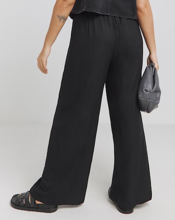 Simply Be Black Wide Leg Trousers