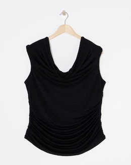 Simply Be Black Slinky Bardot Top