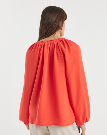 Pink V Neck Top With Hardware