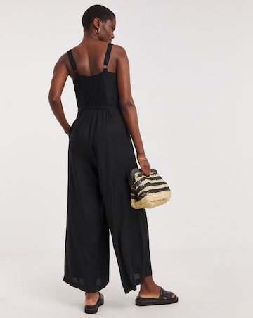 Wide Leg Strappy Jumpsuit