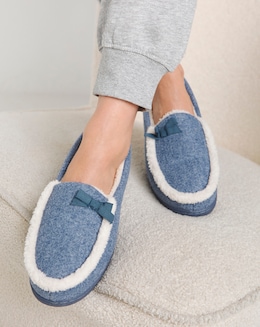 Loretta Ballet Slipper With Bow - Extra Wide Fit (EEE)