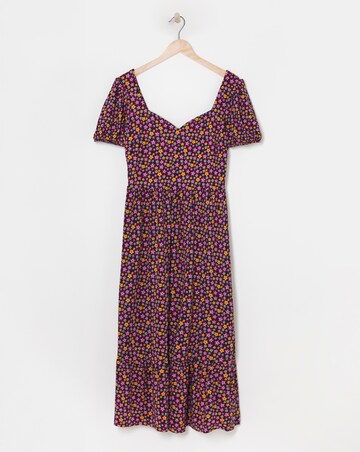 Simply Be Ditsy Print Supersoft Jersey Floral Maxi Dress