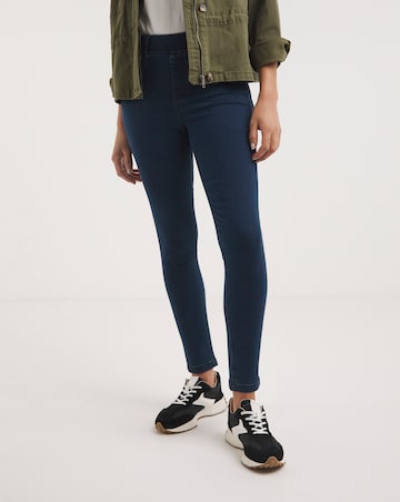 Amber Dark Indigo Pull On Skinny Jeggings
