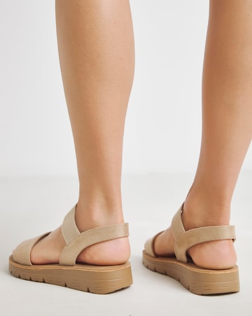 Simply Be Vanya Stretchy Strap Sandals - Extra Wide Fit (EEE)