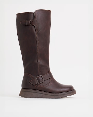 Heavenly Feet Rubymae Knee High Boots Curvy Calf Extra Wide EEE Fit