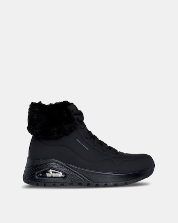 Skechers Uno Rugged Fur Lace Up Boot Standard Fit