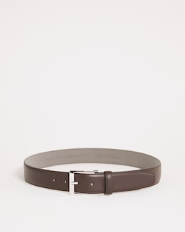 BOSS Dark Brown Ellotyo Leather Belt