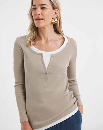 Layered Henley Top