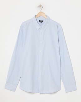 Long Sleeve Stripe Oxford Shirt