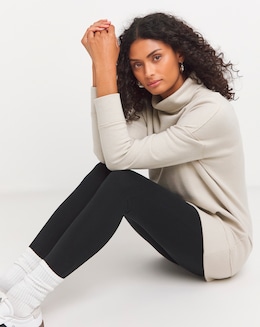 Oatmeal Super Soft High Neck Sweatshirt
