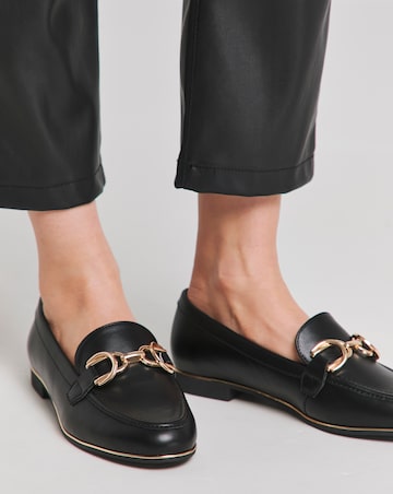 Vanessa Trim Loafer With Rand Detailing - Wide Fit (E)