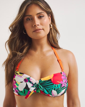 Fruit Mix and Match Bandeau Non Wired Reversible Bikini Top With Removable Tie