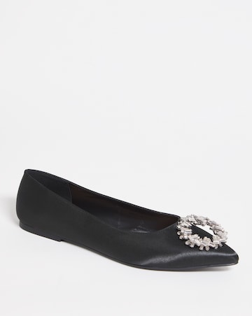 Joanna Hope Embellished Detail Ballerina Extra Wide EEE Fit