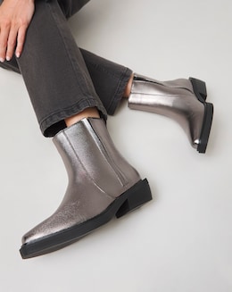 Azora Stretch Seam Western Boots - Wide Fit (E)