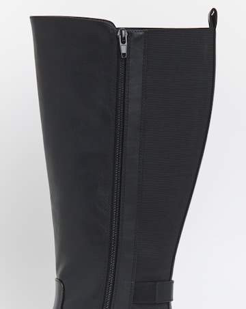 Cushion Walk Elastic Buckle Boot EEE Fit Curvy Calf