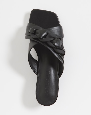 Chain Detail Crossover Mule - Wide Fit (E)