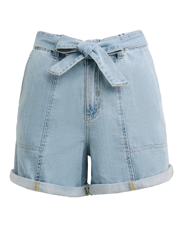 Mid Blue Utility Cargo Shorts