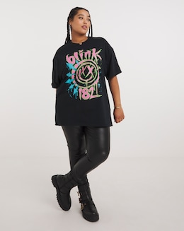Black Blink 182 License Tee