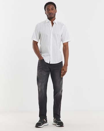 BOSS Short Sleeve Logo Print Shirt - White