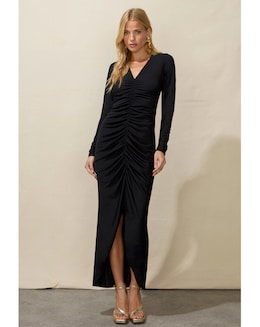 Ro&amp;Zo Jersey Ruched Front Dress