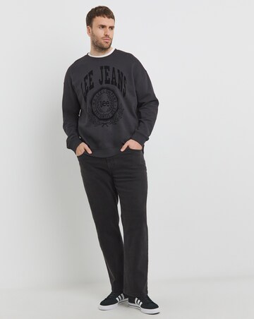 Lee Crew Neck Graphic Sweatshirt - Black