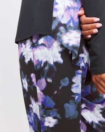 Figleaves Stretch Satin and Jersey Pyjama Set