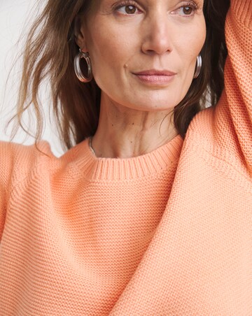 Coral Crew Neck Raglan Sleeve Jumper