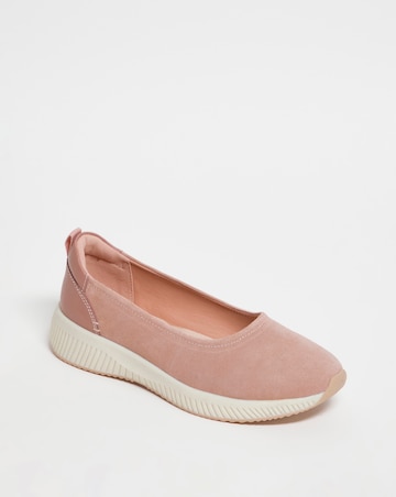 Leather Sporty Ballerina E Fit