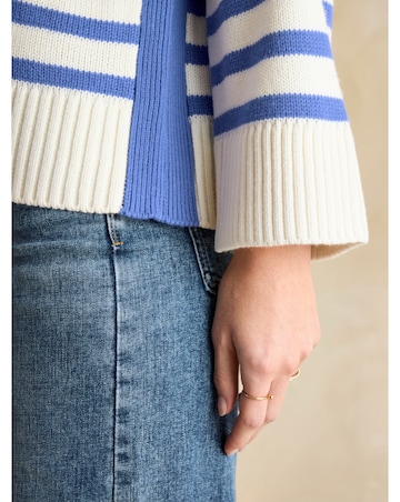 Joules Stripe Jumper with Side Panel