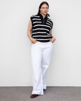 Mango Knitted Stripped Vest