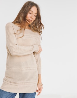 Oatmeal Cable Tunic
