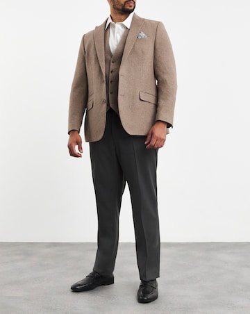 Oatmeal Donegal Regular Fit Suit Jacket
