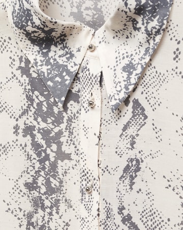 Mango Snake Print Shirt