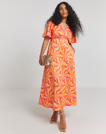Twisted Wunder Grace Satin Maxi Dress