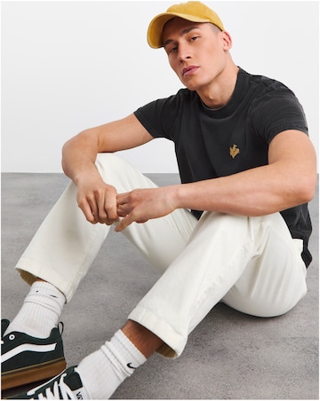 Acid Wash Embroidered T-Shirt