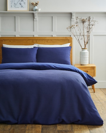 Waffle Pure Cotton Duvet Cover Set