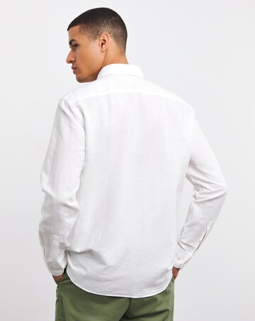 BOSS Linen Mix White Shirt