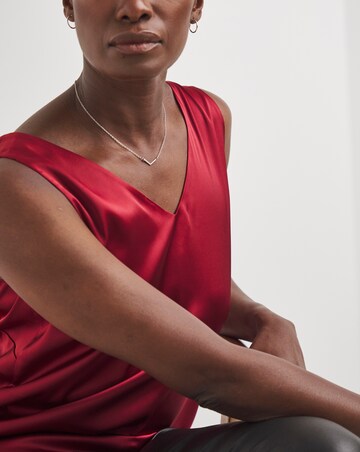 Satin V Neck Vest