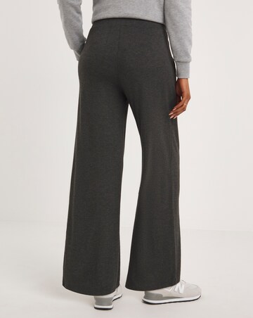 2 Pack Black/Grey Jersey Wide Leg Trousers