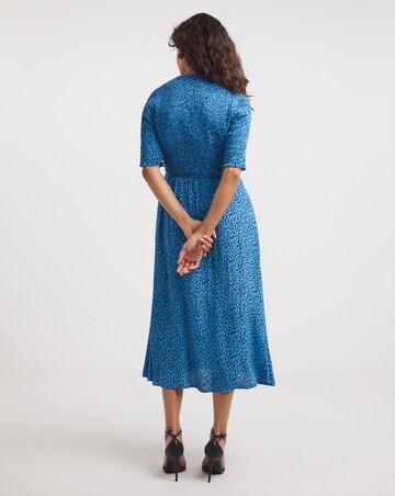 Whistles Bouquet Shirred Bodice Midi Dress